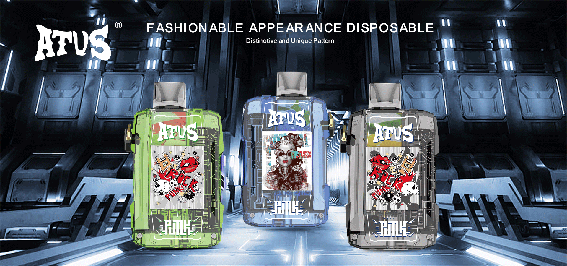 DE012 7000 Puffs Cigarro eletrónico descartável com fluxo de ar recarregável e ajustável ATVS Vape