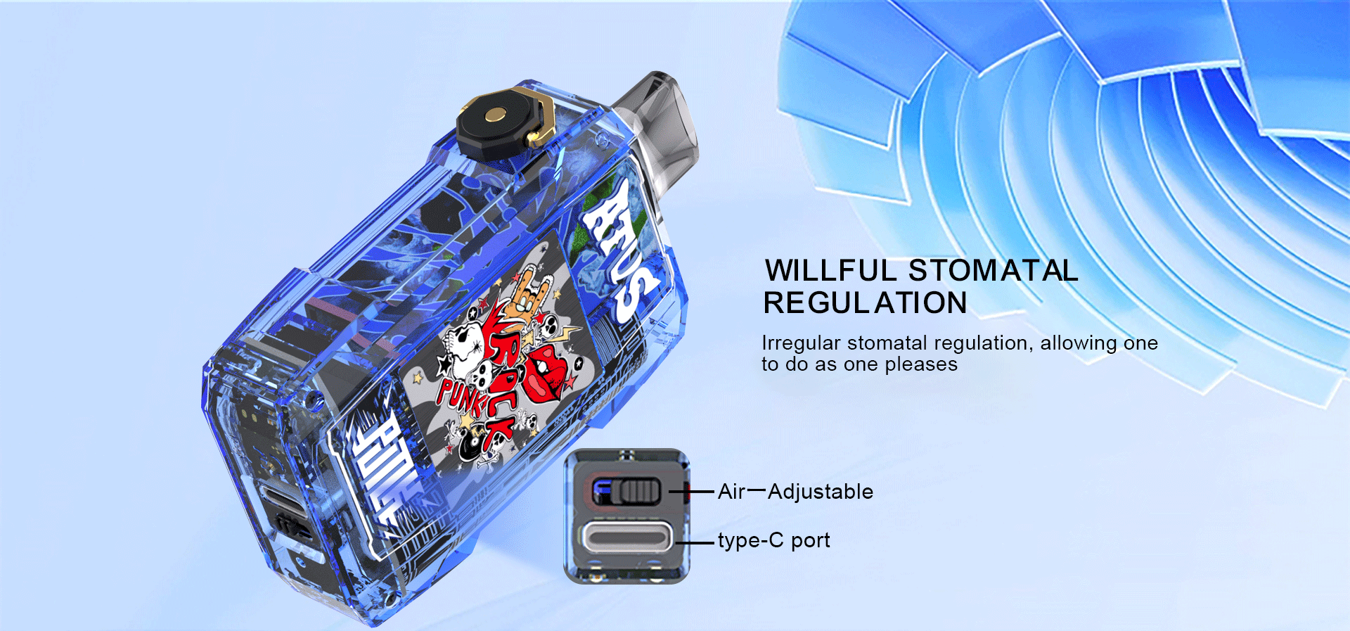 DE012 7000 Puffs Cigarro eletrónico descartável com fluxo de ar recarregável e ajustável ATVS Vape