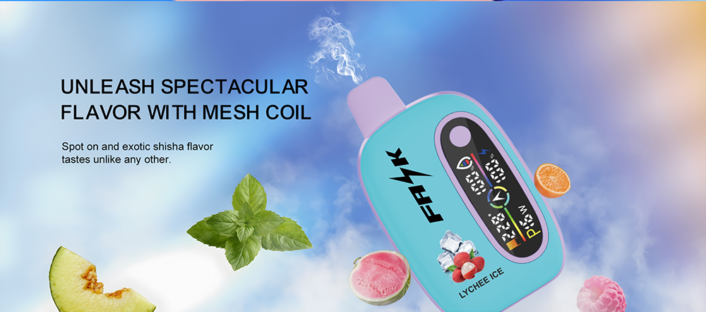 DE016 25000 Puffs Vape descartável com ecrã LED e fluxo de ar ajustável ATVS Vape