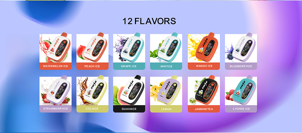 DE016 25000 Puffs Vape descartável com ecrã LED e fluxo de ar ajustável ATVS Vape