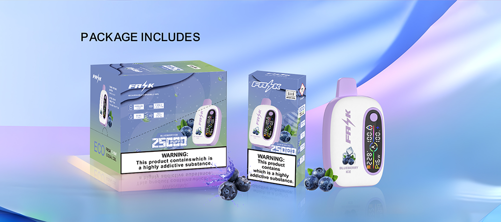 DE016 25000 Puffs Vape descartável com ecrã LED e fluxo de ar ajustável ATVS Vape