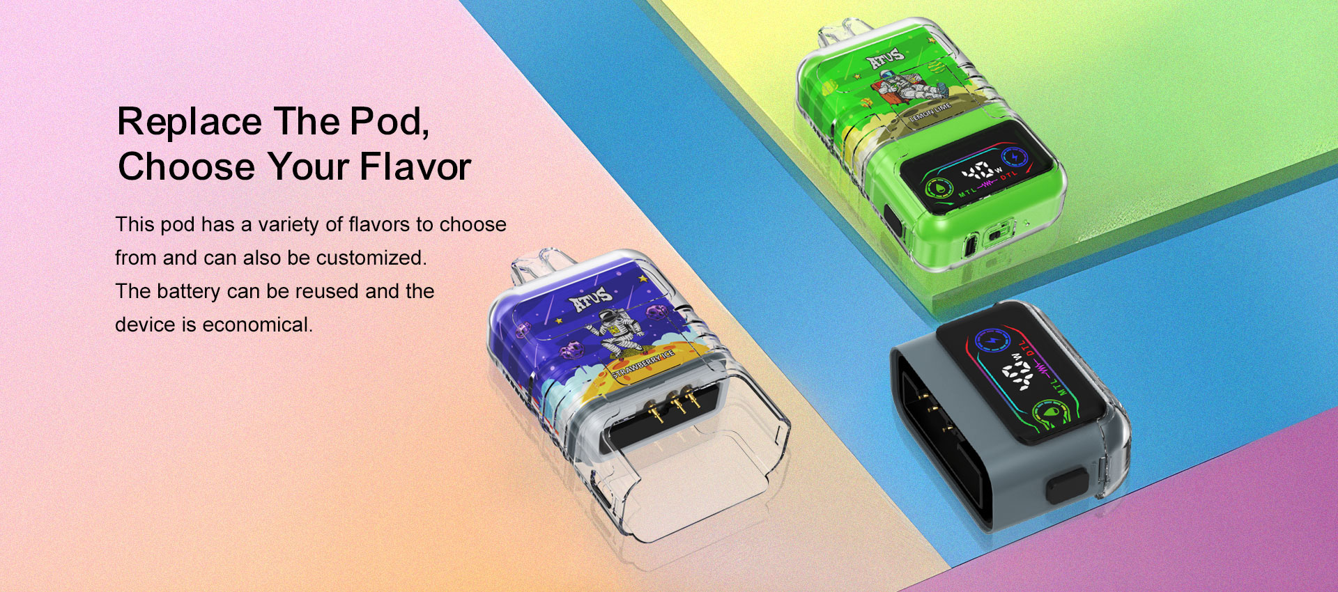 DE021 Vape Descartável 25000 Puffs com Display LED e Bobine Mesh com Duplo Fluxo de Ar MTL DTL ATVS Vape